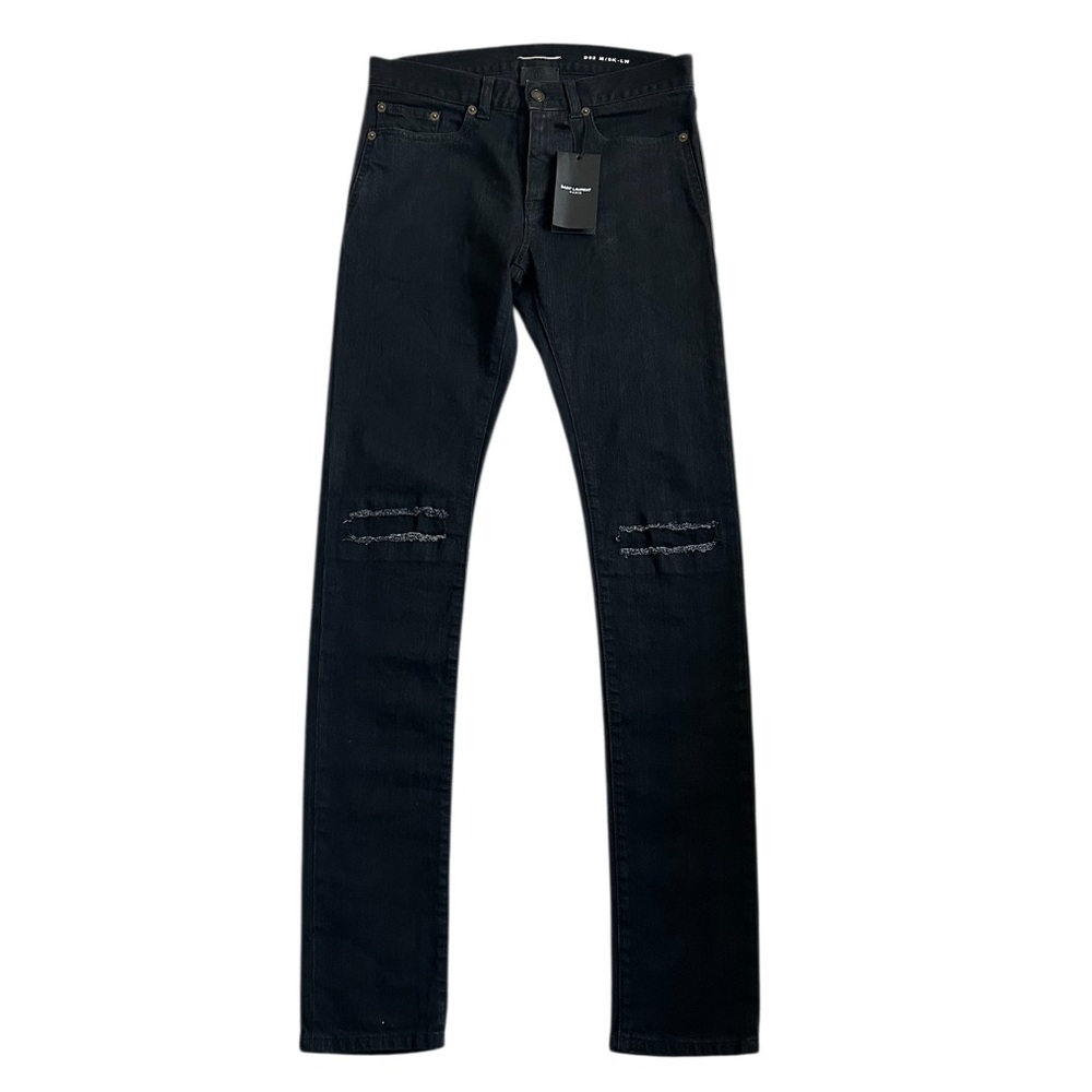 Saint Laurent Paris Hedi Slimane Era “Knife Cut” Denim